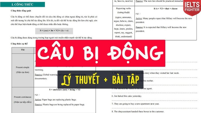 Các Thì Trong Câu Bị Động